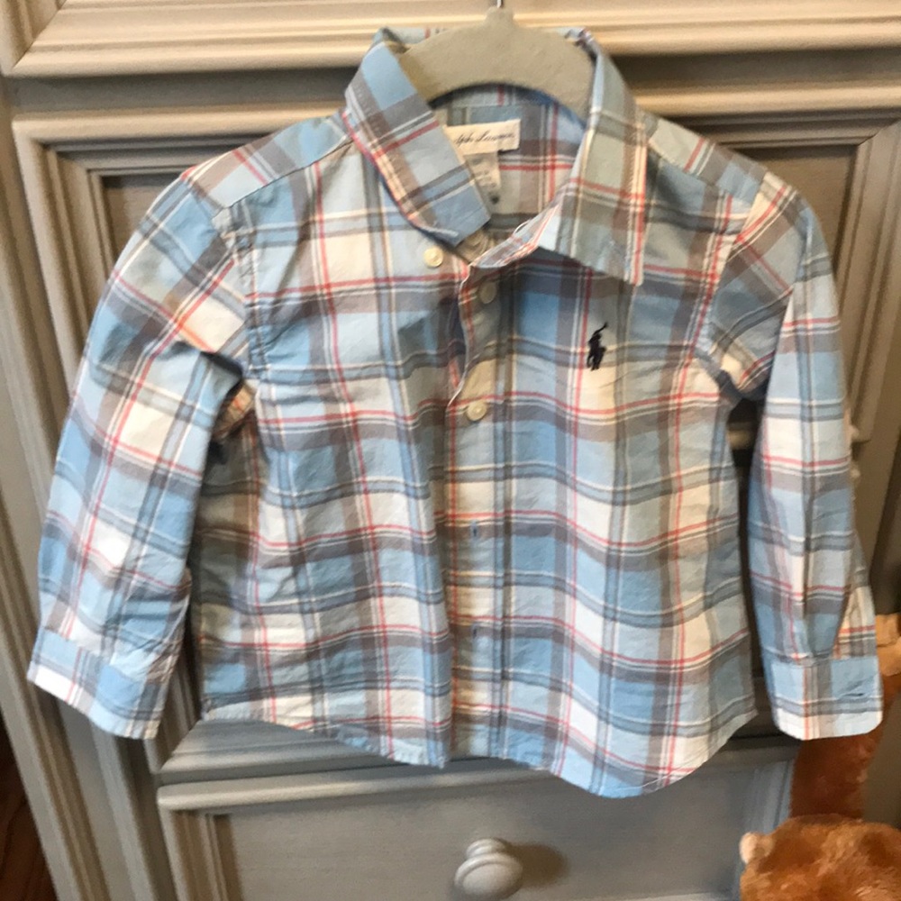 Ralph Lauren plaid long sleeve shirt.